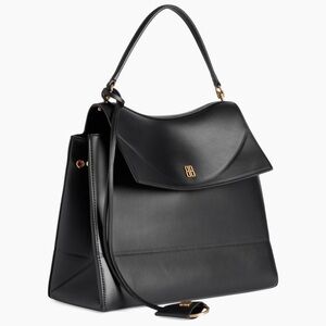 Balenciaga Medium Nano Leather Top Handle Bag BLACK NWT